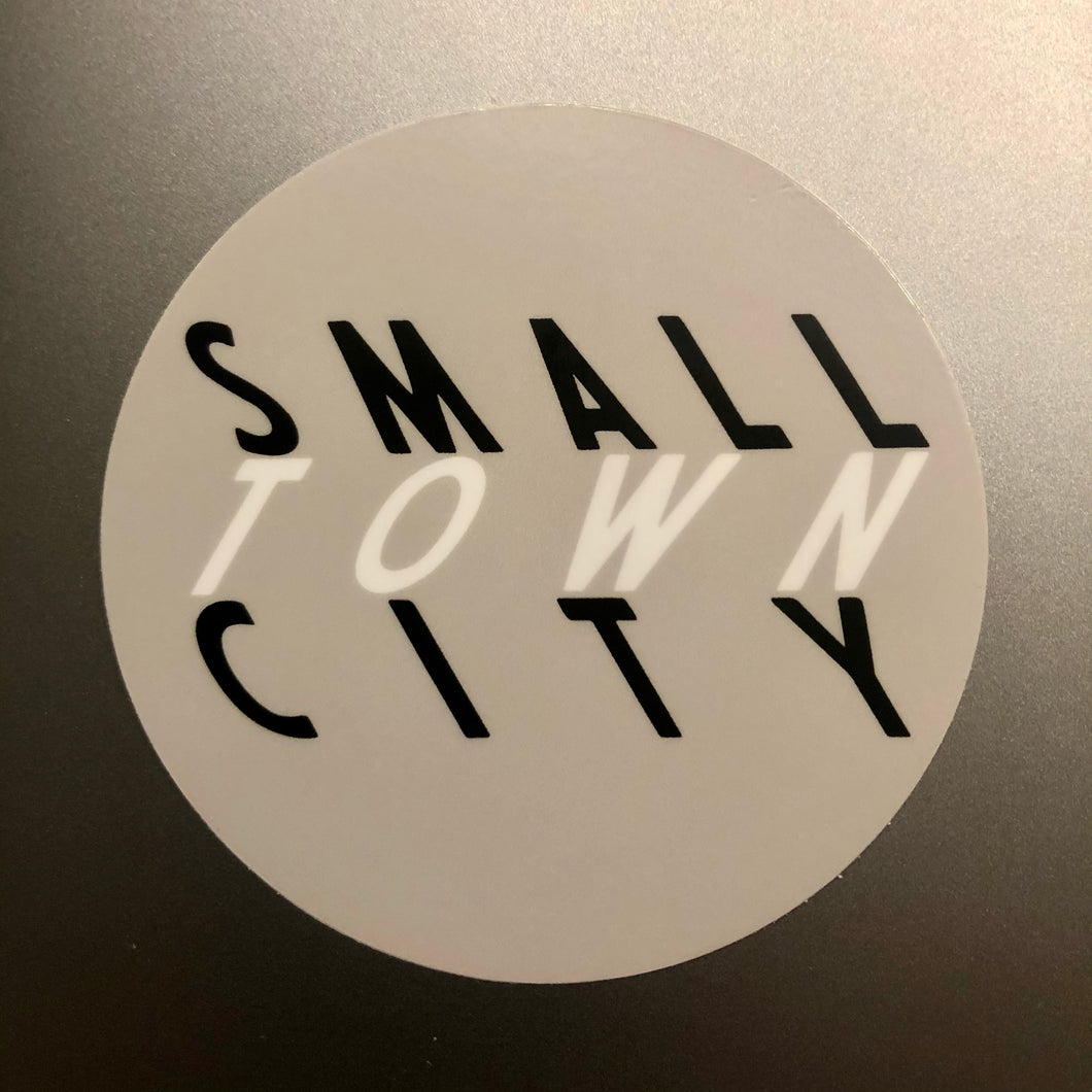Small Town City Round Sticker